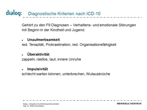 Diagnostische Kriterien nach ICD-10